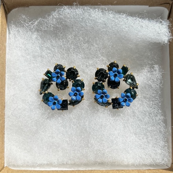 Floral Wreath Stud Earrings (J. Crew) - Picture 3 of 5